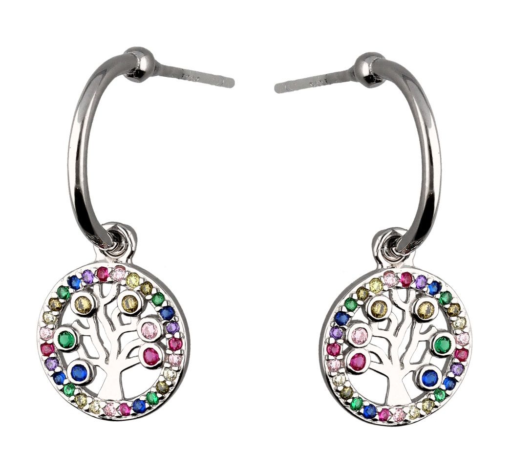 Silver Earrings He1884 Tree