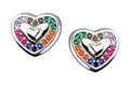 Silver Earrings Hd110 Heart 