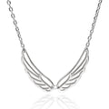 Silver Necklace Wings