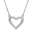 Silver Necklace Adn1361 Heart