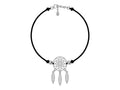 Silver Bracelet Black Dream Catcher