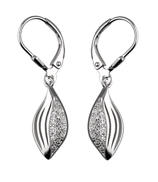 Silver Earrings Ds988-E Long