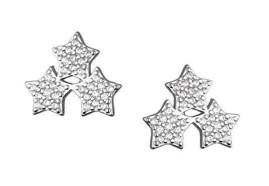 Silver Earrings Star