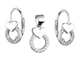 Silver Jewelry Set Ds1245 Heart