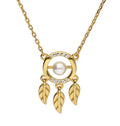 Silver Necklace Gold Plated Dream Catcher