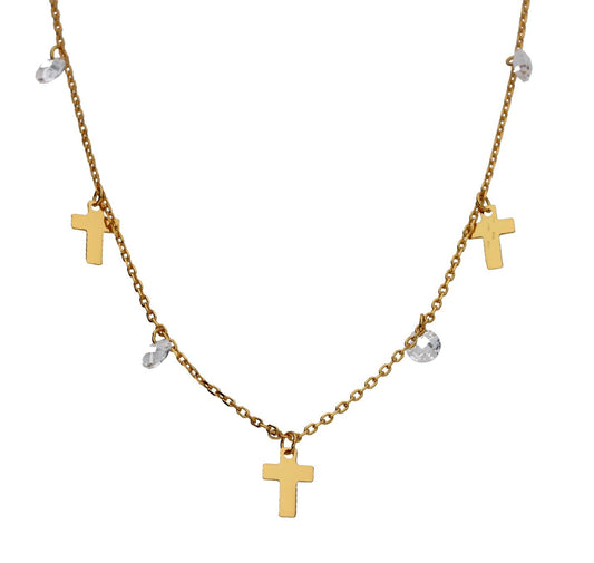 Silver Necklace Cross