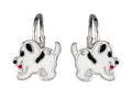 Silver Earrings Dog Kids English