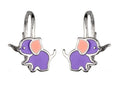 Silver Earrings Elephant Kids English