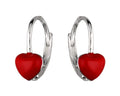 Silver Earrings Heart Kids Eng.