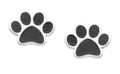 Silver Earrings Paw Kids