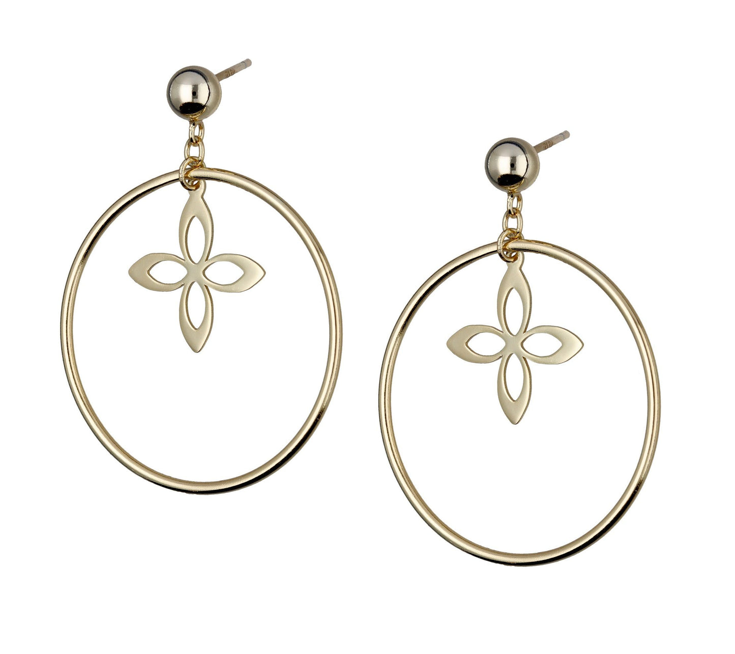 Silver Earrings Gold Plated