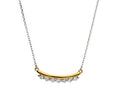 Silver Necklace Rhodium&Gold Length 43+3