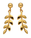 Silver Earrings Gold Plated