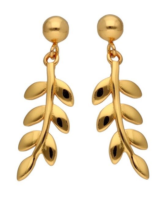 Silver Earrings Gold Plated