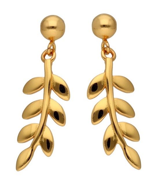 Silver Earrings Gold Plated