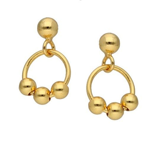 Silver Earrings Gold Plated