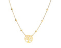 Silver Necklace Gold Plated Length 43+3 Tree