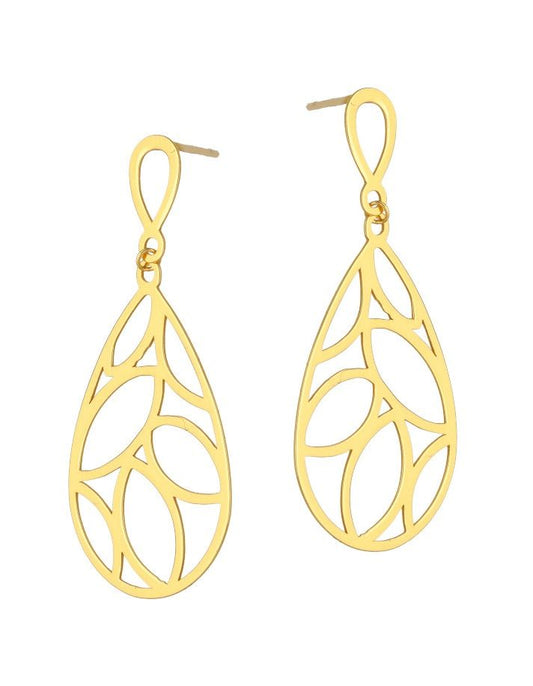 Silver Earrings Gold Plated