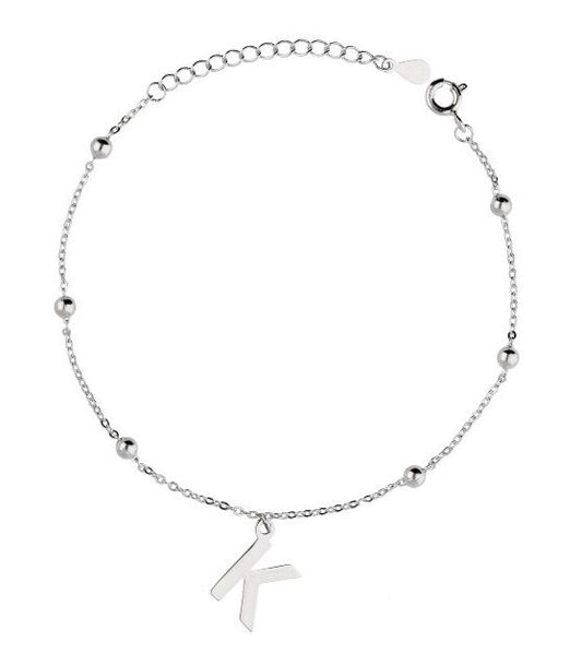 Silver Bracelet Letters
