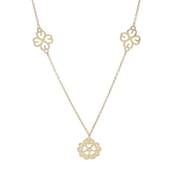 Silver Necklace Gold Plated