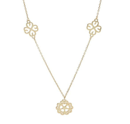 Silver Necklace Gold Plated