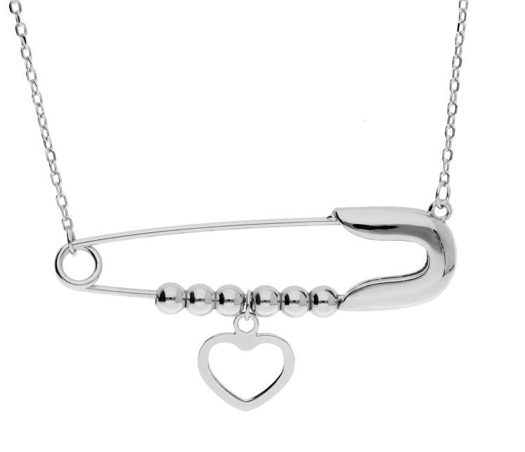 Silver Necklace Heart