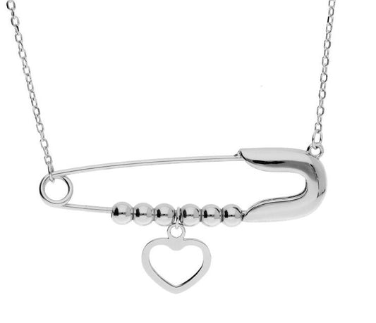 Silver Necklace Heart