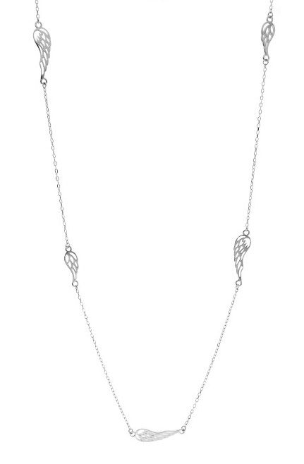 Silver Necklace 80+3 Leaves