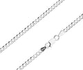 Silver Chain, Piatta Flat Profile G080 L50 cm