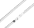 Silver Chain, Piatta Flat Profile G100 L55 cm
