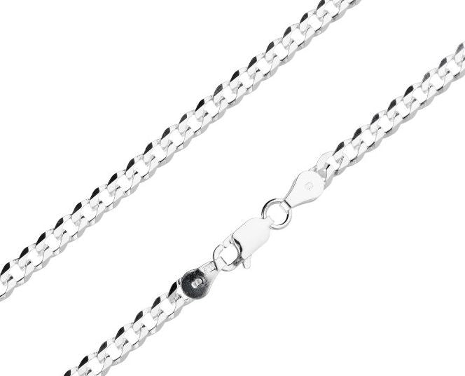 Silver Chain, Piatta Flat Profile G100 L55 cm