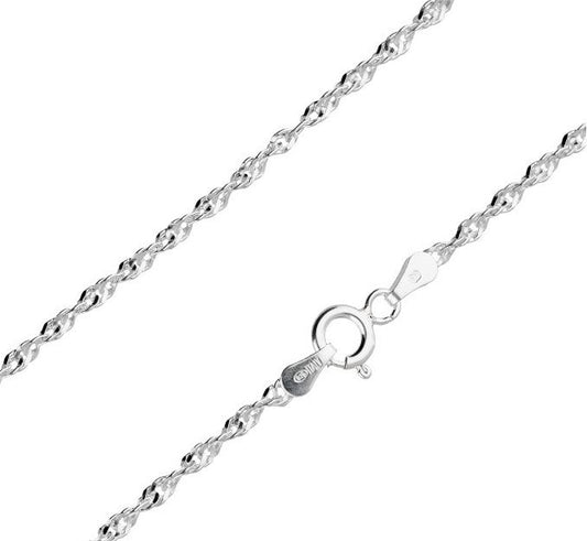 Silver Chain, Singapore G040 L45 cm