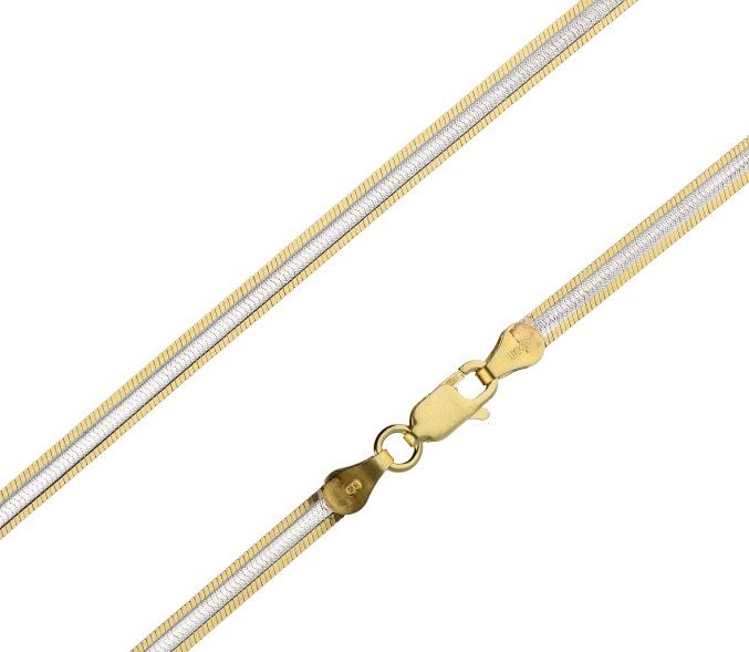 Silver Chain, 165 Gold-Plated Tape G040 L19 cm