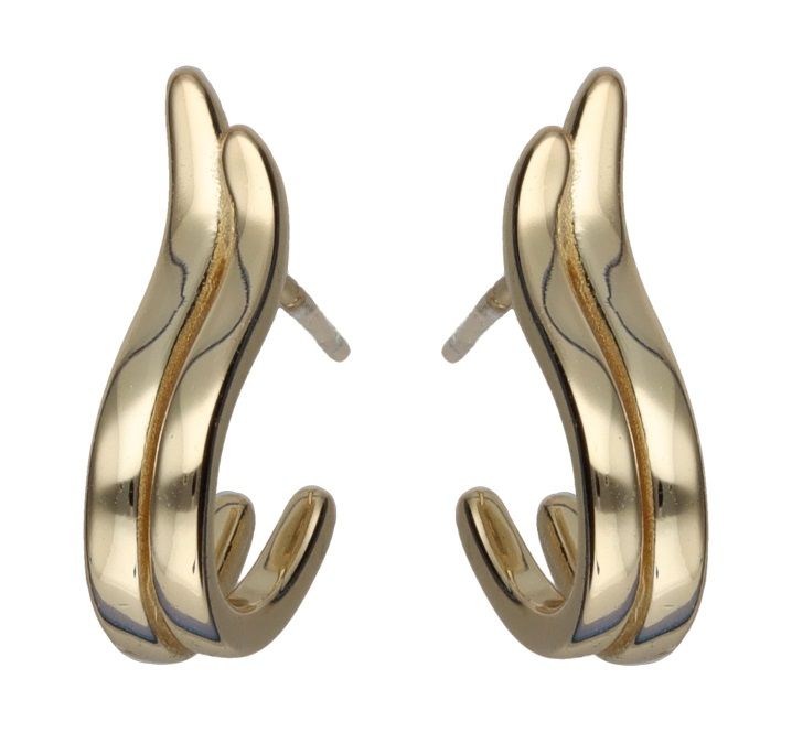 Silver Earrings Gold Plated