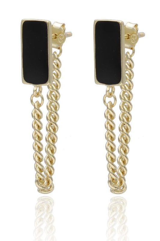 Silver Earrings Gold Plated