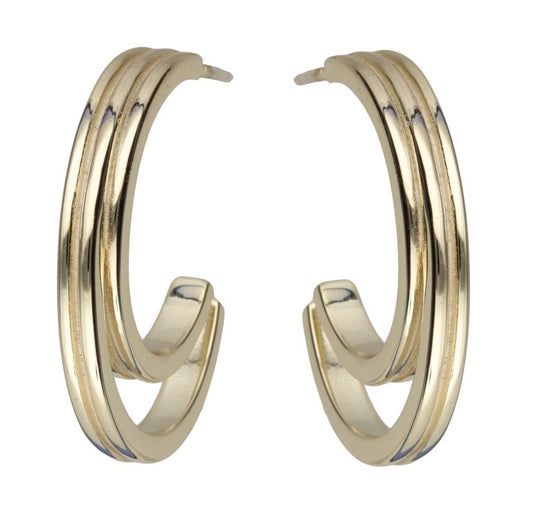 Silver Earrings Gold Plated