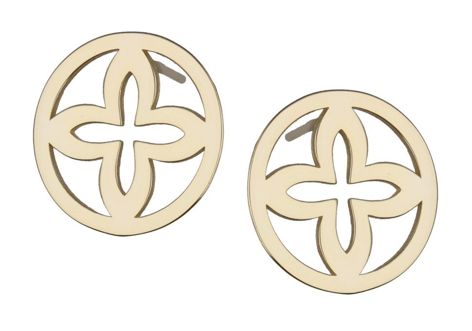 Silver Earrings Gold Plated