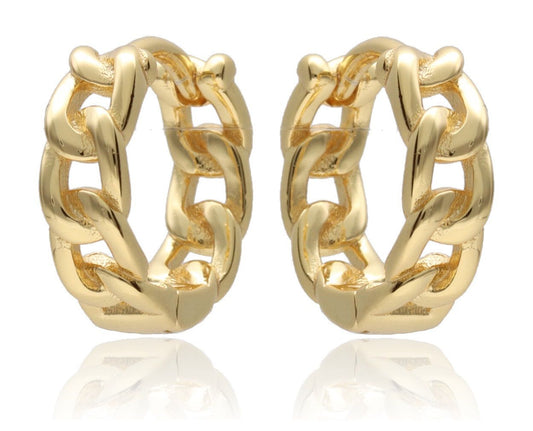 Silver Earrings Gold Plated