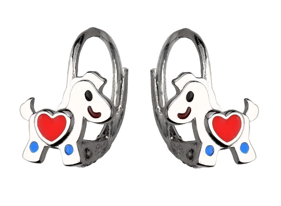 Silver Earrings Horse Kids English