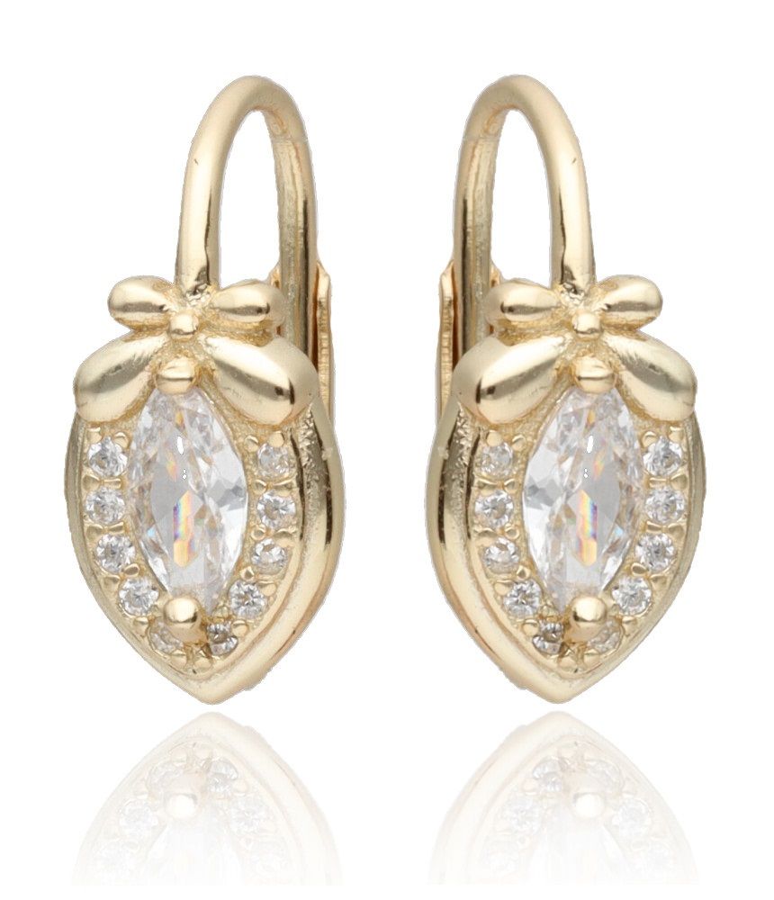Silver Earrings Gold Plated English