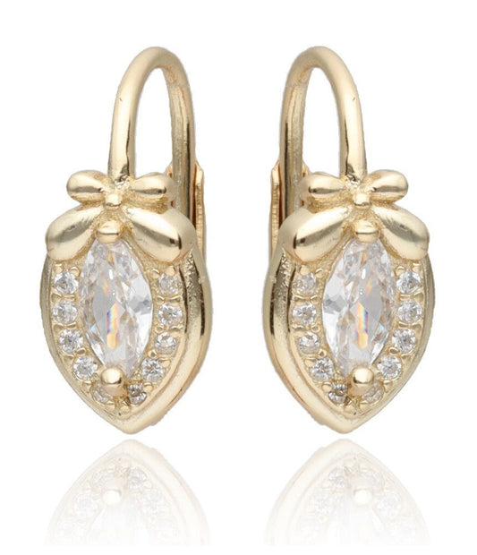 Silver Earrings Gold Plated English