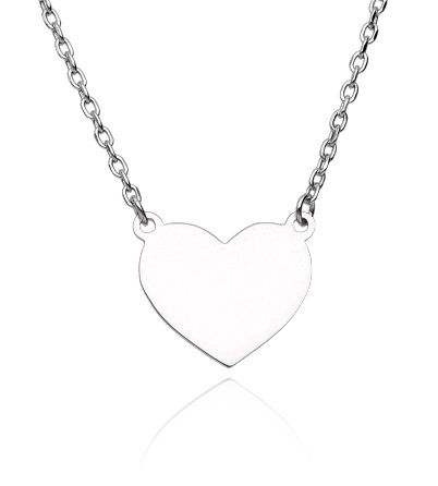 Silver Necklace Heart
