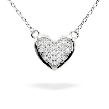 Silver Necklace Heart