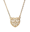 Silver Necklace Gold Plated Heart