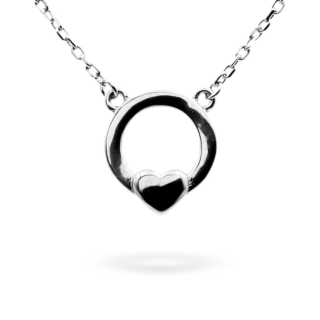 Silver Necklace Heart