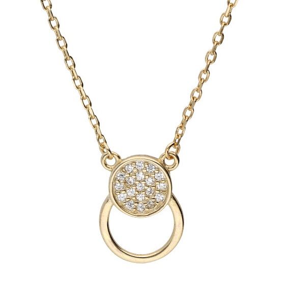 Silver Necklace Gold Plated