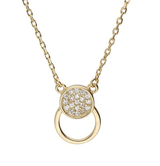 Silver Necklace Gold Plated