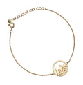 Silver Bracelet Mountain Gold Plated