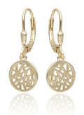 Silver Earrings Gold Plated Long