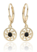 Silver Earrings Gold Plated English Long